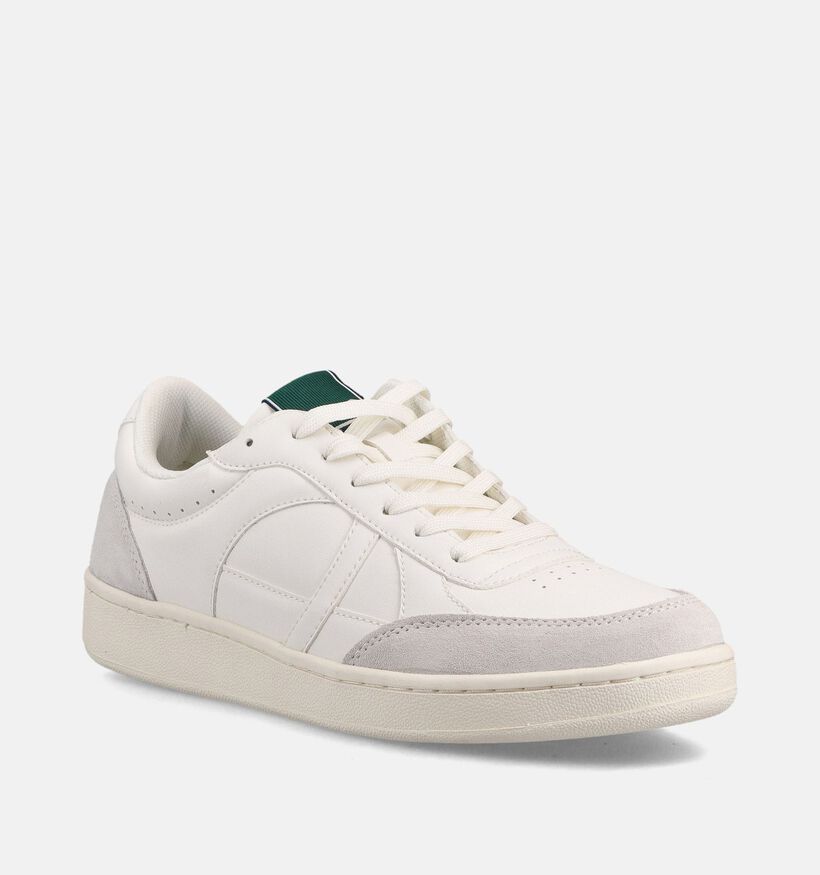 Bjorn Borg Court WB Baskets basses en Blanc pour hommes (369014) - pour semelles orthop&eacute;diques