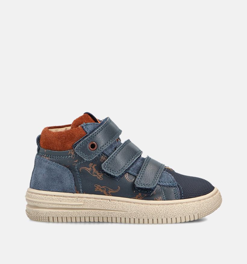 STONES and BONES Moral Chaussures hautes en Bleu foncé pour garçons (362025) - pour semelles orthopédiques