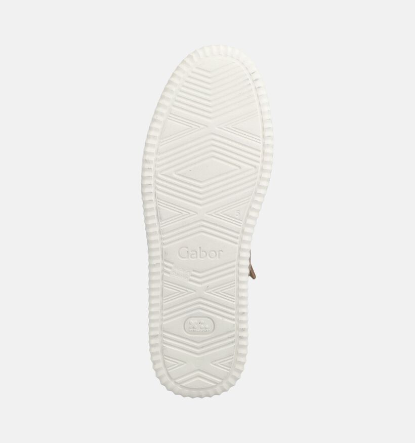 Gabor Baskets en Beige pour femmes (376984) - pour semelles orthop&eacute;diques