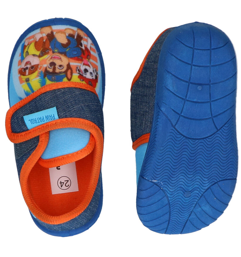 Paw Patrol Pantoufles fermées en Bleu foncé en textile (288518)