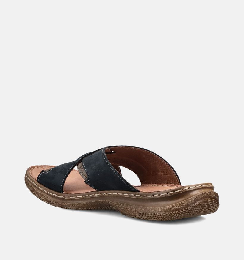 Rieker Nu-pieds en Bleu fonc&eacute; pour hommes (370506)