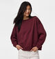 Pieces Chilli Bordeaux Sweater voor dames (378358)