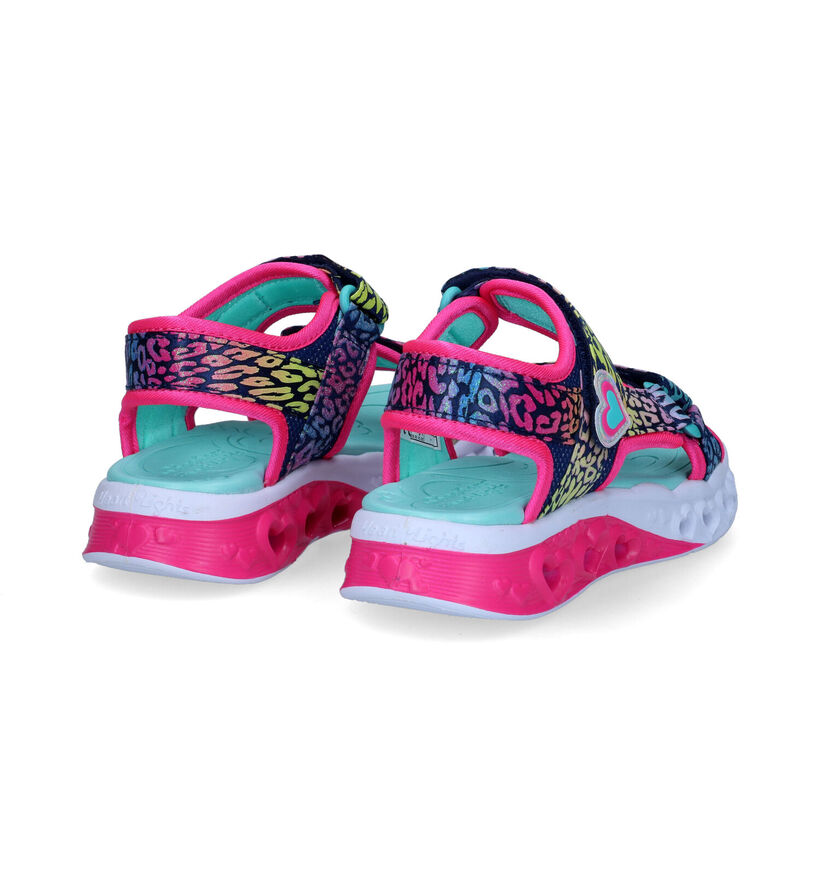 Skechers Flutter Hearts Blauwe Sandalen voor meisjes (302717)