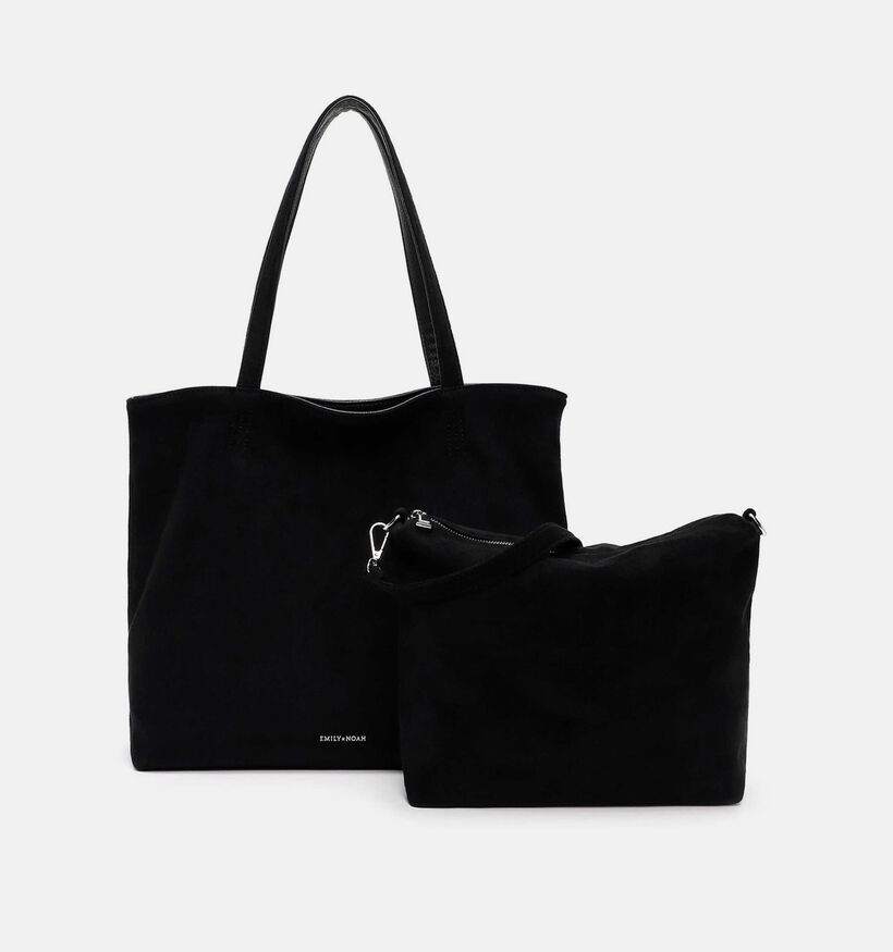 Emily & Noah Eva Suede Cabas en Noir pour femmes (378840)