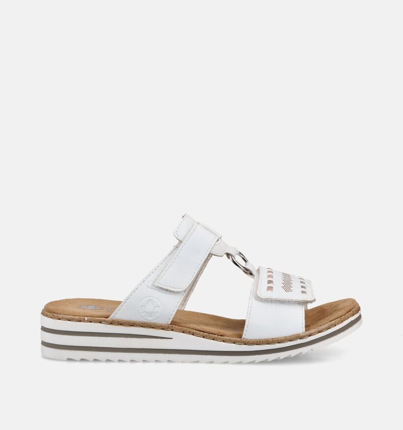 Rieker Nu-pieds en Blanc pour femmes (370383)