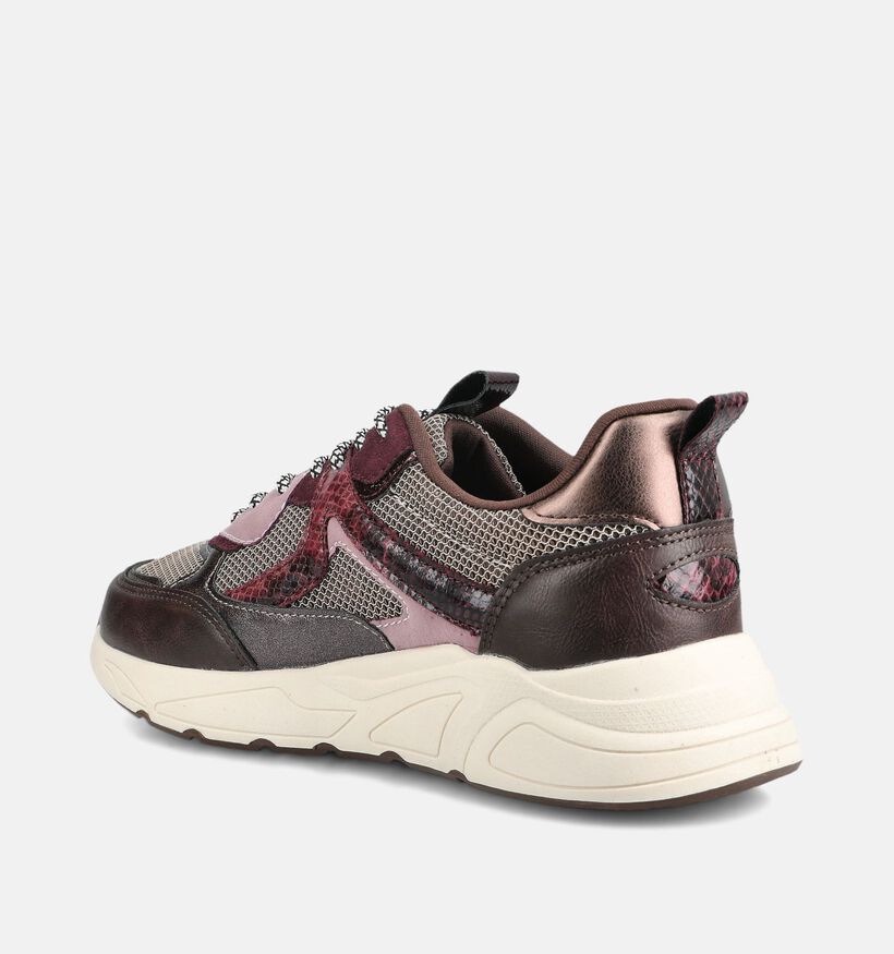 Posh by Poelman Bordeaux Sneakers voor dames (378665) - geschikt voor steunzolen