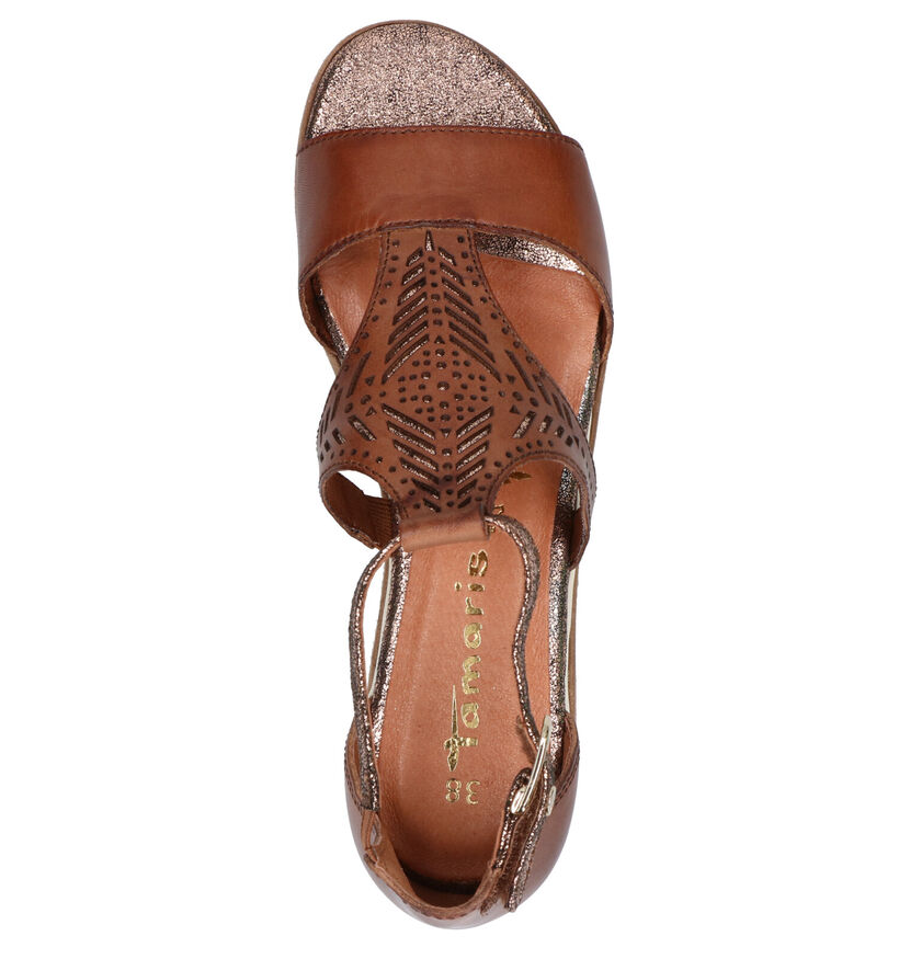 Tamaris TOUCH it Cognac Sandalen in kunstleer (269748)