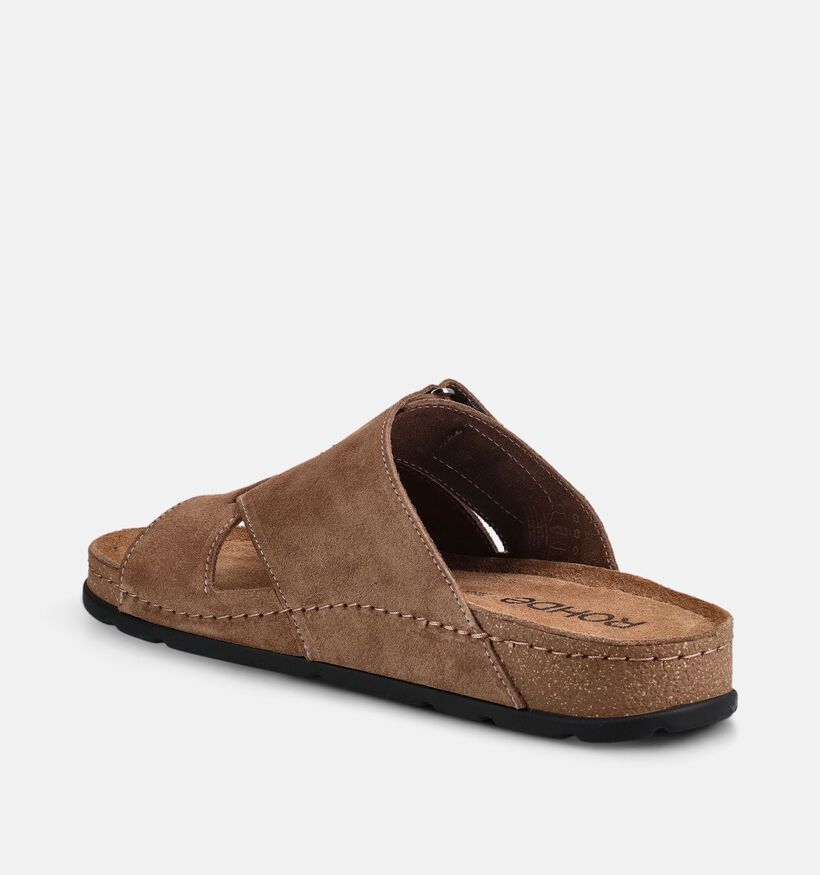 Rohde Nu-pieds casual en Brun pour hommes (370984)