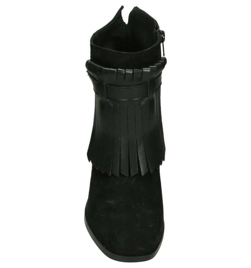 Duee Bottillons à talons en Noir en daim (185633)
