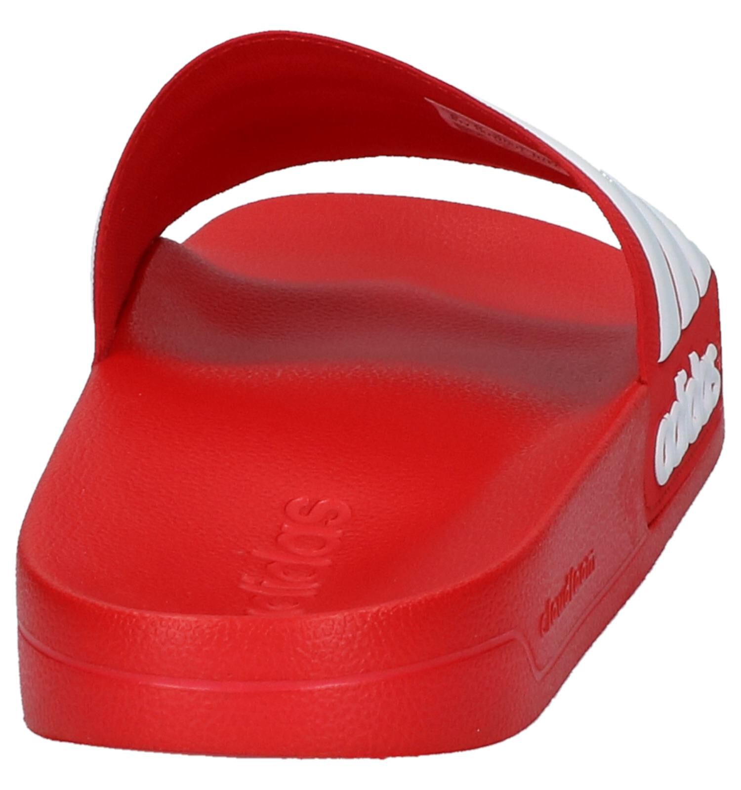 Rode Slippers adidas Cloudfoam Adilette Heren Slippers Online op TORFS .BE
