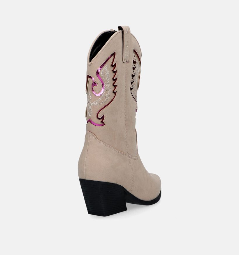 Posh by Poelman Beige Cowboylaarzen voor dames (331359)