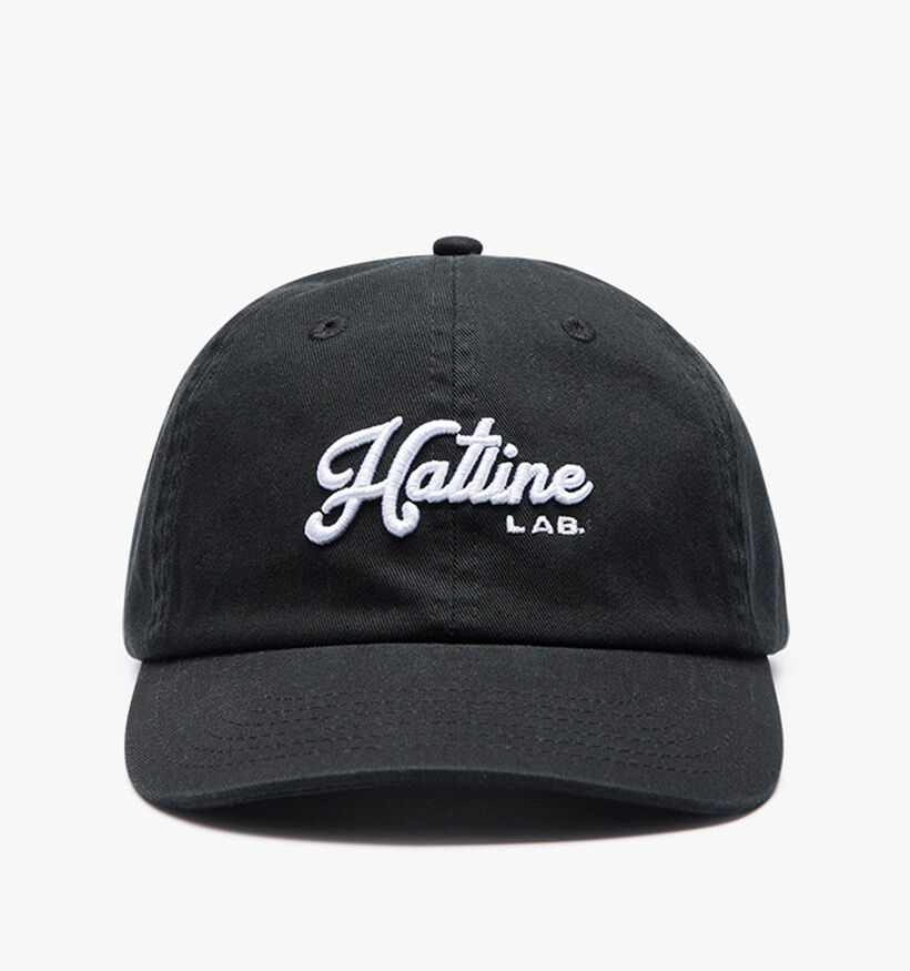 Hatline Lab. Signature Logo Dad Cap Casquette en Noir pour hommes (381875)