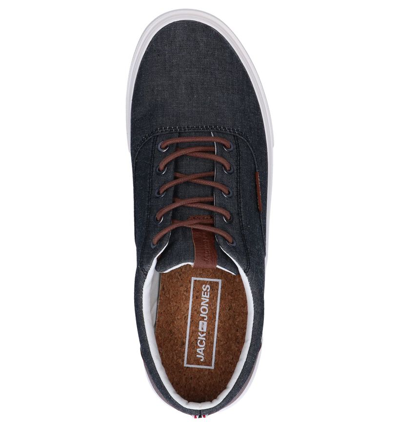 Jack & Jones Vision Classic Chambray Blauwe Veterschoenen in stof (286411)