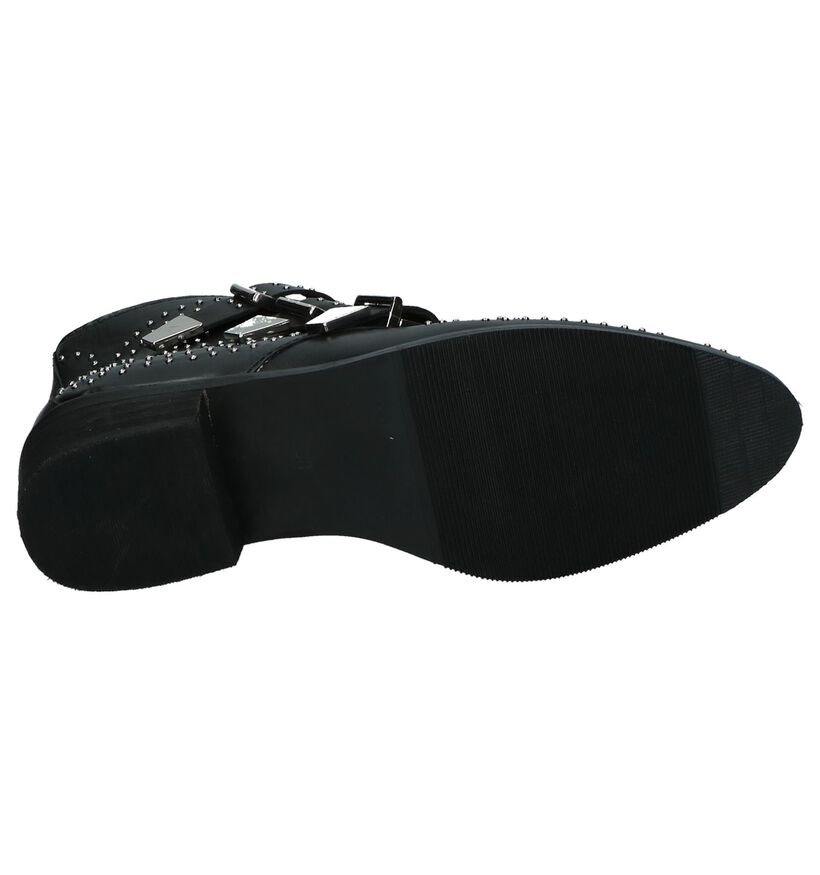 Stoere Boots Poelman Zwart met Studs in leer (218372)