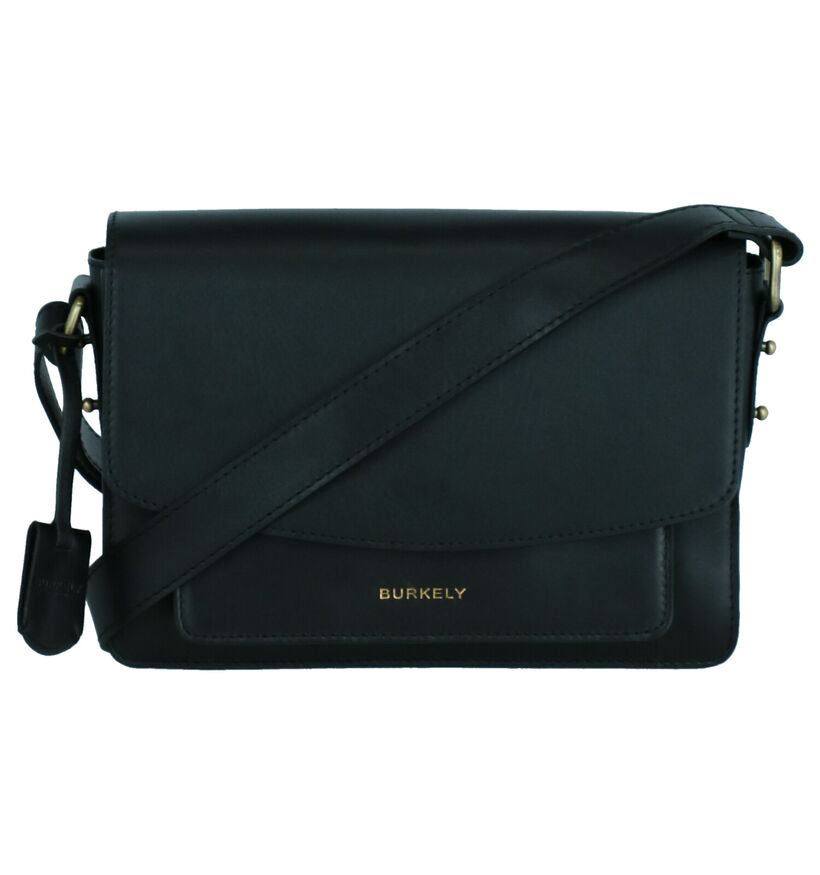 Burkely Edgy Eden Zwarte Crossbody Tas in leer (260938)