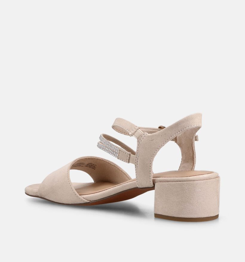 Marco Tozzi Sandales &agrave; talons en Nude pour femmes (371855)