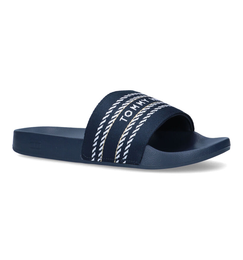 Tommy Hilfiger Webbing Blauwe Badslippers voor dames (321009)