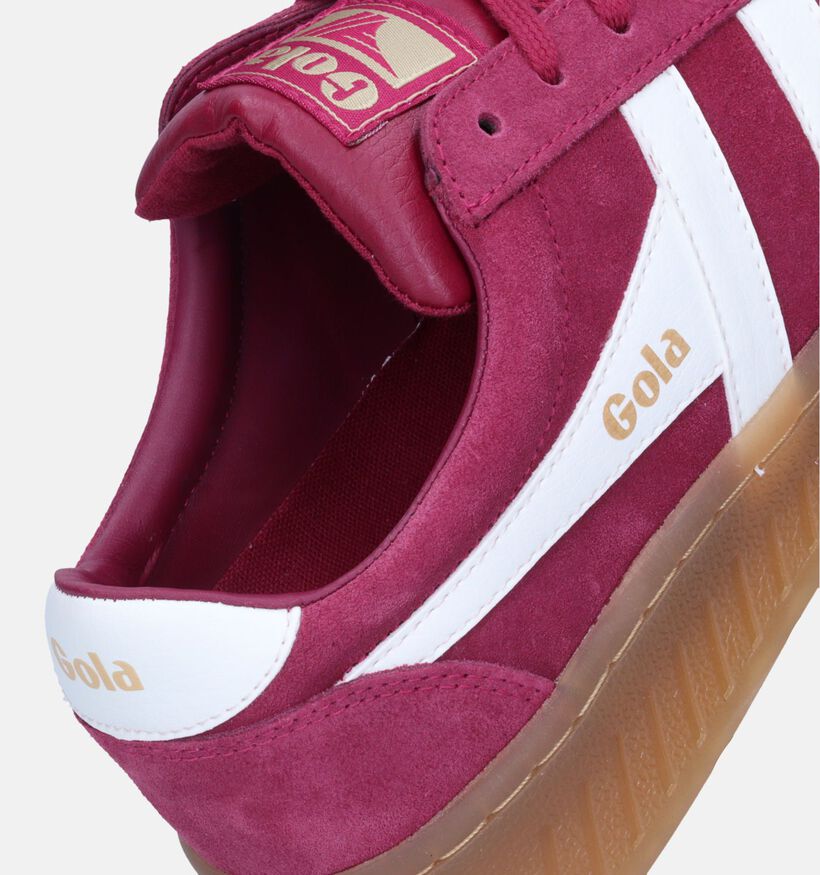 Gola Grandslam Suede CLA58 Rode Sneakers voor dames (345097) - geschikt voor steunzolen