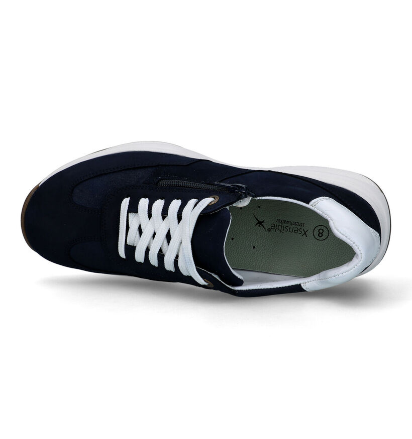 Xsensible SWX4 Blauwe Sneakers in nubuck (324834)