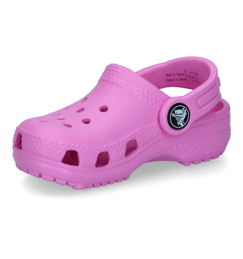 Crocs Classic Clog Nu-pieds en Fuchsia pour filles (307775)