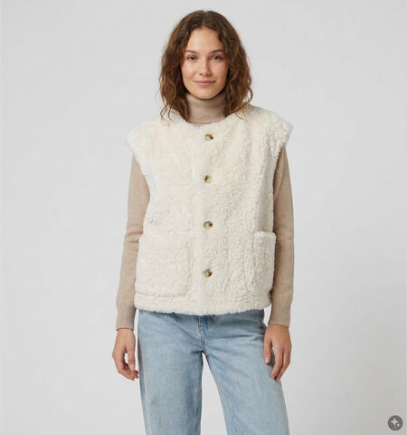 Laurent David Vestes Blanc/Taupe/Bordeaux