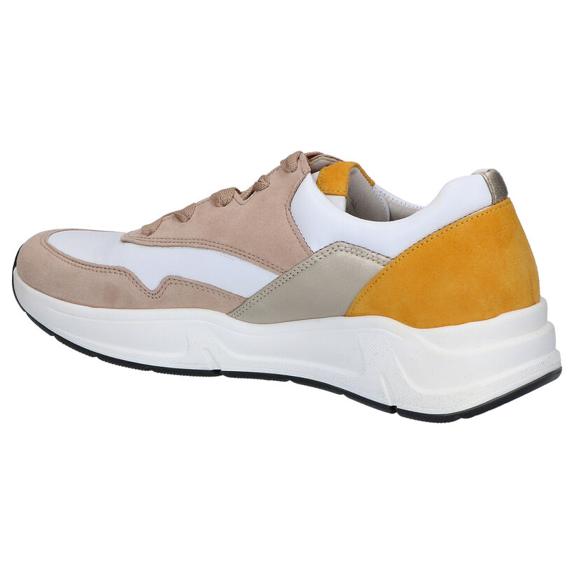 Gabor OptiFit Taupe Veterschoenen in leer (271542)