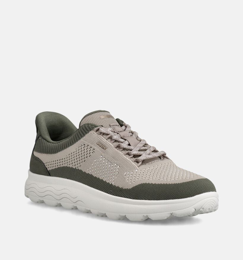 Geox Spherica Slip-ons en Vert kaki pour hommes (368029) - pour semelles orthop&eacute;diques