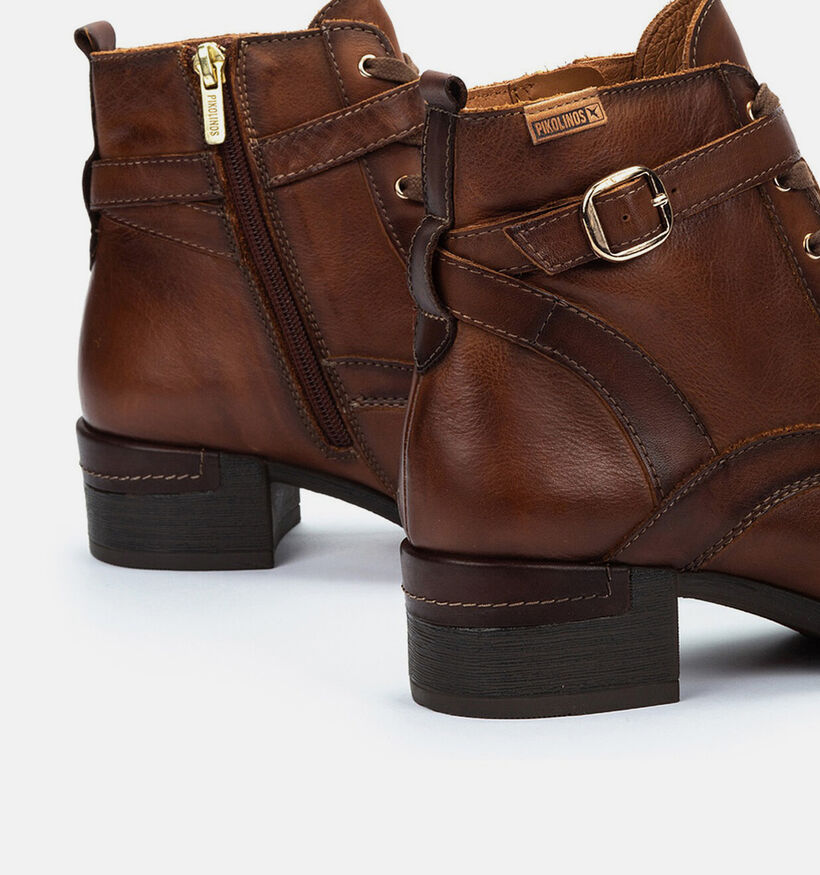 Pikolinos Connelly Bottines en Brun fonc&eacute; pour femmes (379711)