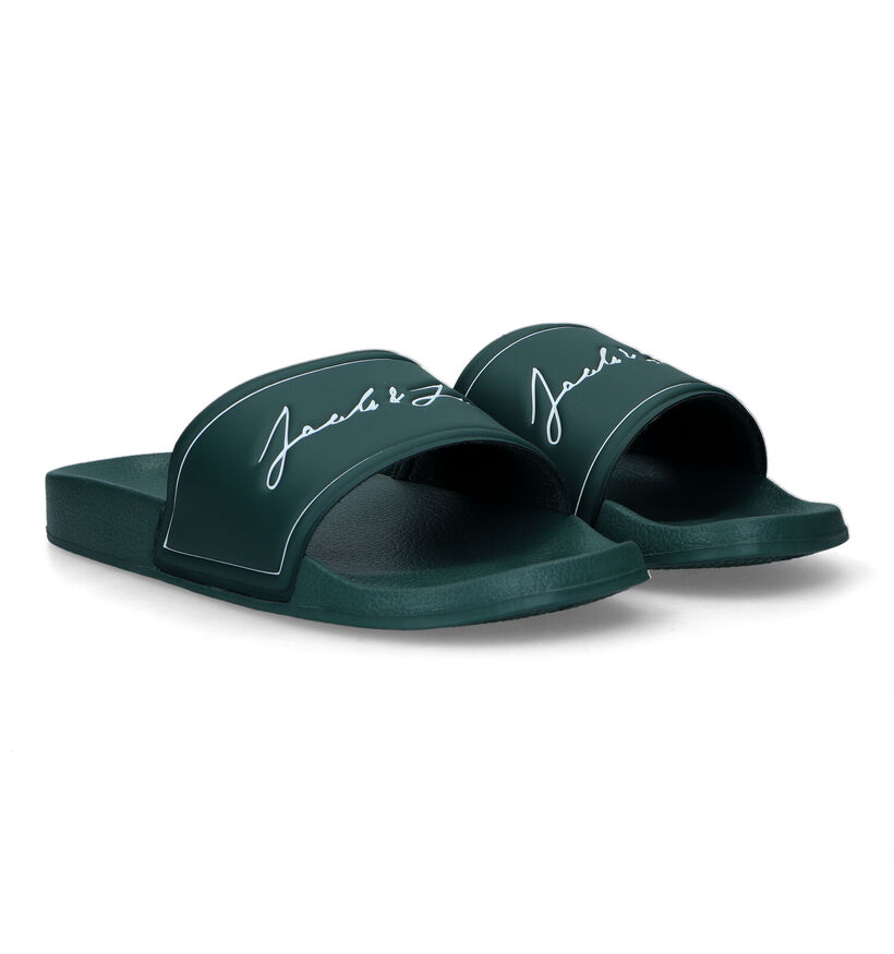 Jack & Jones Gary Pool Groene Badslippers voor heren (318638)