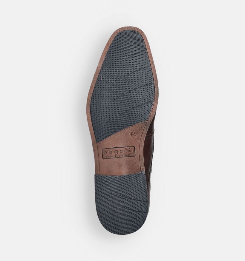 Bugatti Donkerbruine Geklede Veterschoenen voor heren (367315)