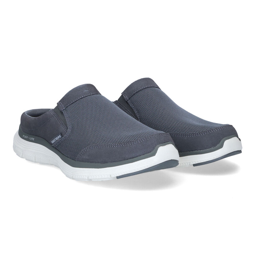 Skechers Flex Advantage Grijze Instappers in stof (305381)