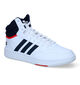 adidas Hoops 3.0 Mid Baskets en Blanc pour hommes (308457) - pour semelles orthopédiques