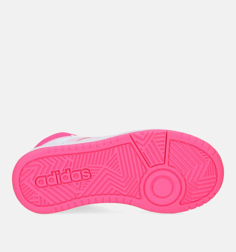 adidas Hoops Mid 3.0 K Baskets en Blanc pour filles (332375)