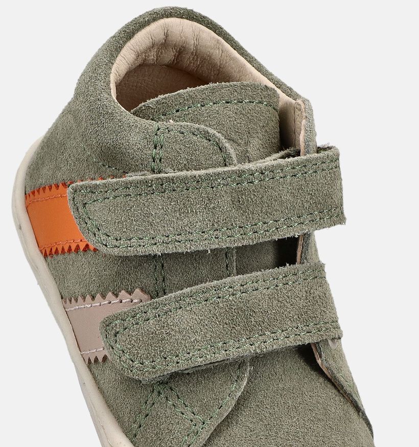 Naturino Macks 3 VL Suede Kaki Babyschoenen voor meisjes, jongens (371626) - geschikt voor steunzolen