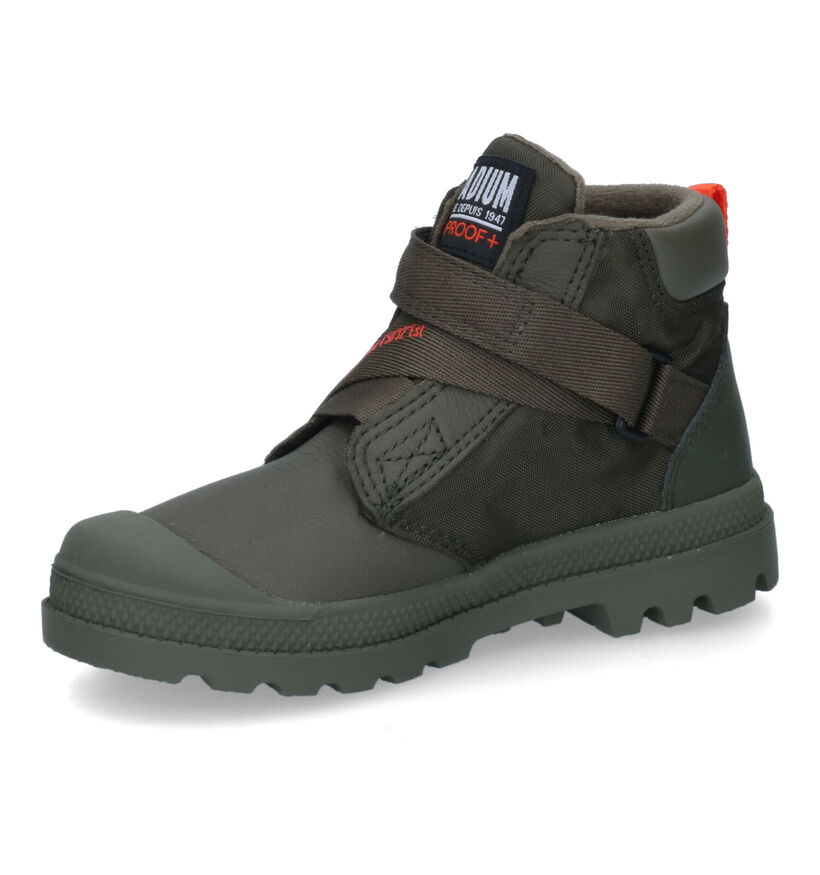 Palladium Pampa Zwarte Boots voor jongens (312974) - geschikt voor steunzolen