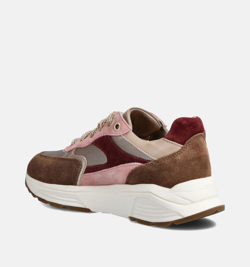 Xsensible Ponte Vecchio Baskets en Marron/Rose pour femmes (363597) - pour semelles orthopédiques