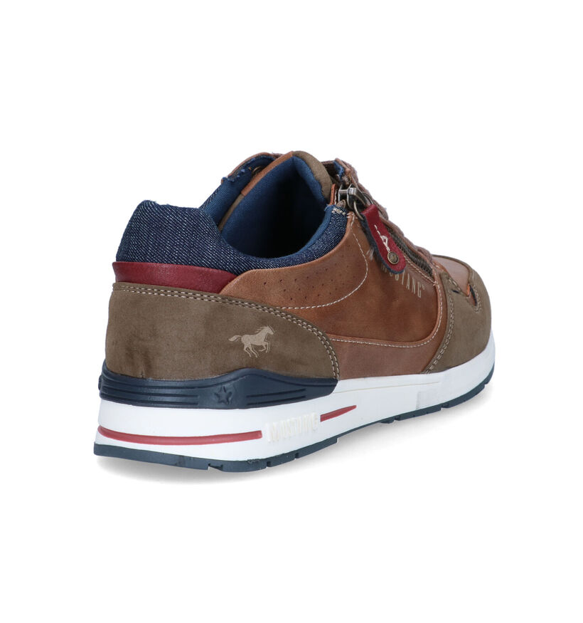 Mustang Chaussures à lacets en Bleu foncé pour hommes (336649)