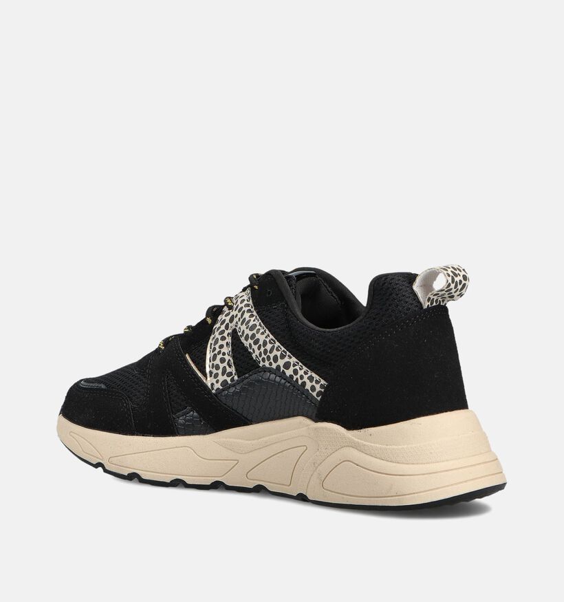 Posh by Poelman Baskets en Noir pour femmes (361269) - pour semelles orthopédiques