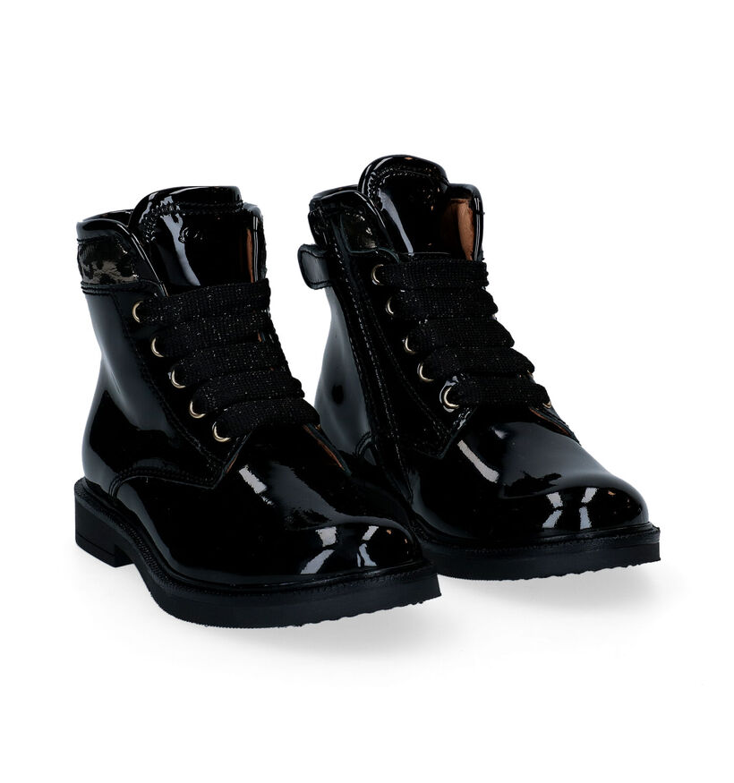 Romagnoli Bottines robustes en Noir pour filles (298512) - pour semelles orthopédiques