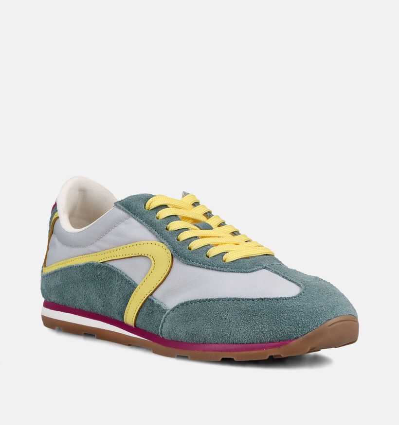 Verbenas Jamaica Savona Groene/Blauwe Sneakers voor dames (380527) - geschikt voor steunzolen