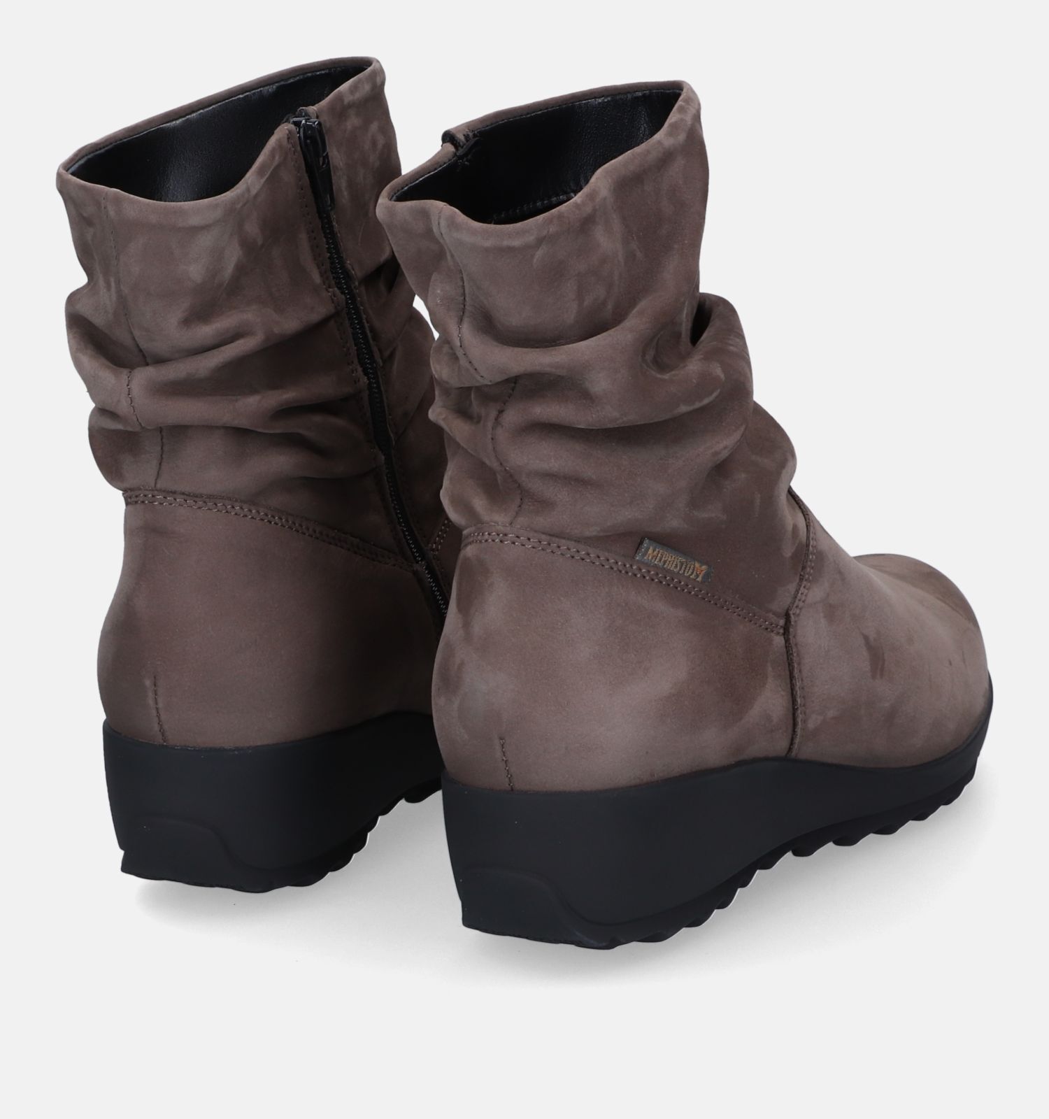 Mephisto Agatha Taupe Laarzen Dames Enkellaarsjes Online op