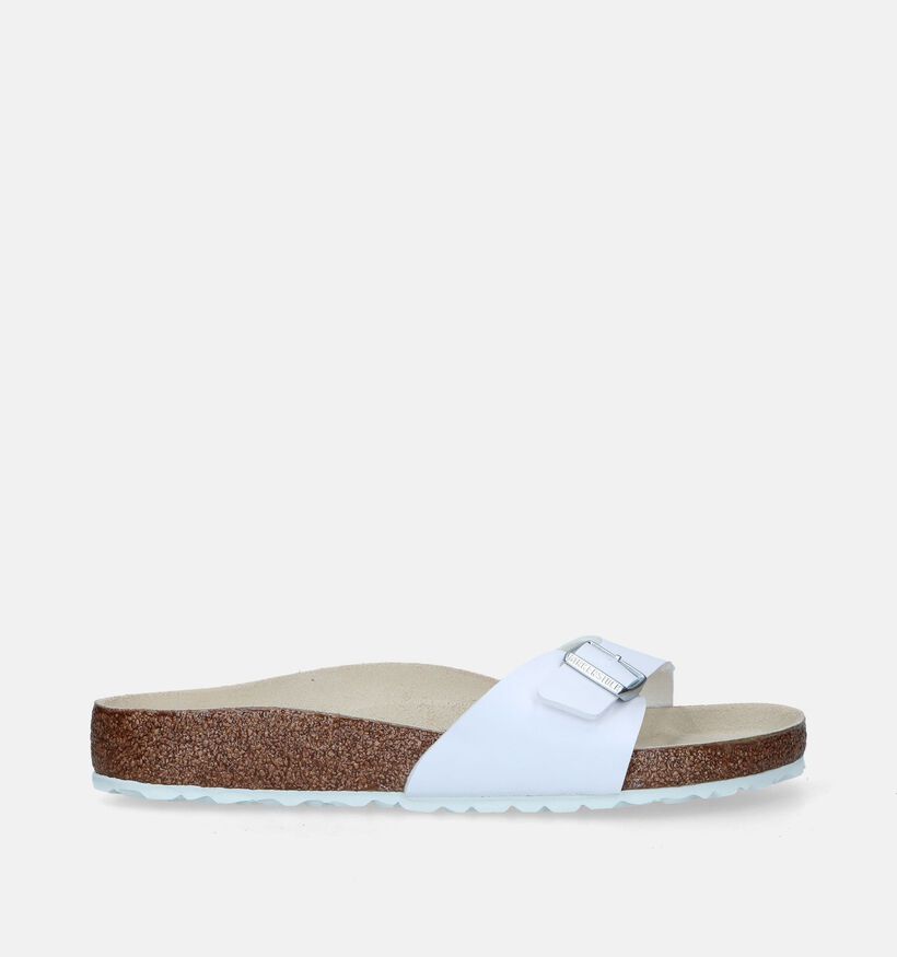 Birkenstock Madrid Birko-Flor Nu-pieds en Blanc pour femmes (338044)