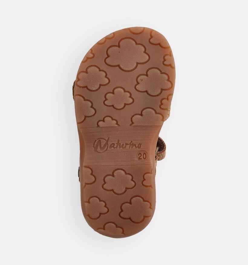 Naturino Quarzo Sandales pour b&eacute;b&eacute; en Cognac pour filles, gar&ccedil;ons (371617)