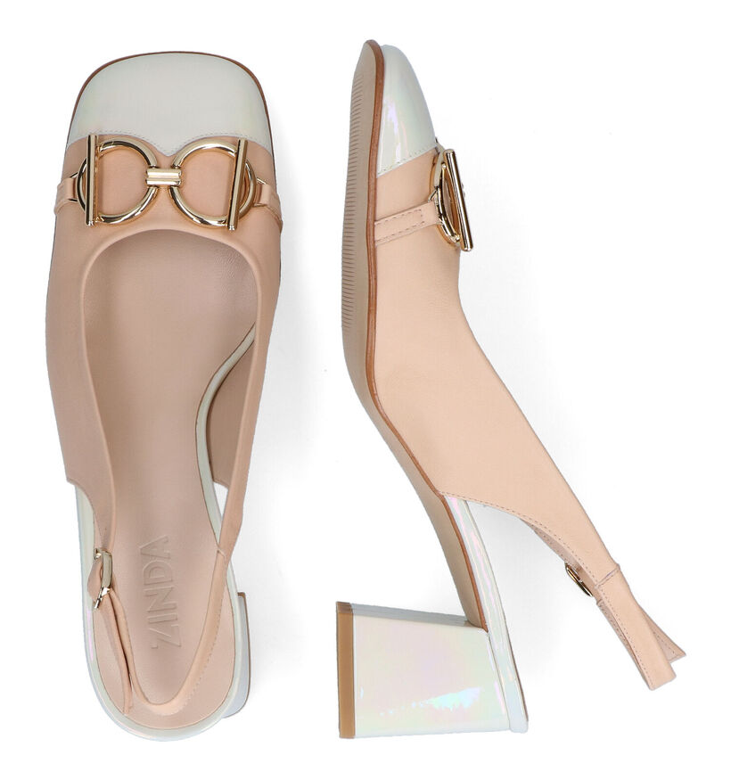 Zinda Beige Slingback Pumps voor dames (308359)