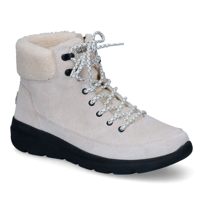 Skechers Glacial Ultra Bottines en Beige en nubuck (312800)