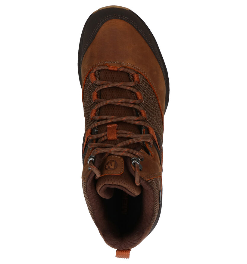 Merrell Zion Chaussures de randonn&eacute;e en Kaki en cuir (290072)