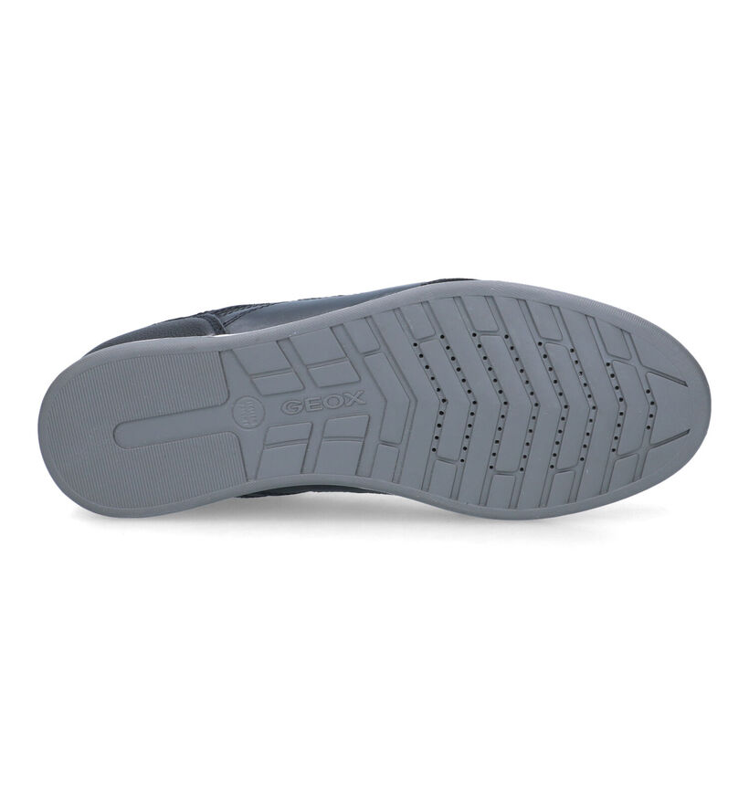 Geox Renan Grijze Veterschoenen in daim (320083)