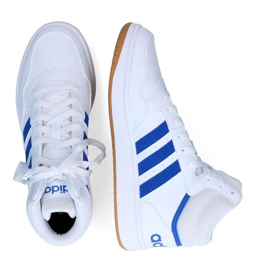 adidas Hoops 3.0 Baskets en Blanc pour hommes (308456)