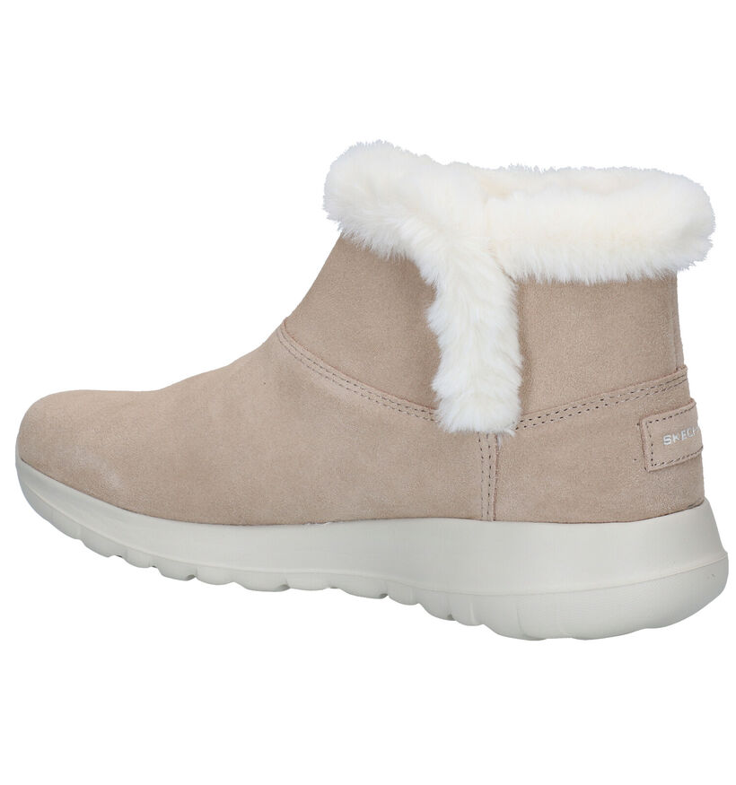 Skechers ON-THE-GO Beige Boots in nubuck (277910)