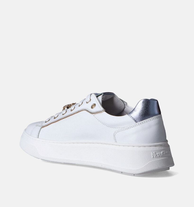 NeroGiardini Witte Sneakers voor dames (358344) - geschikt voor steunzolen